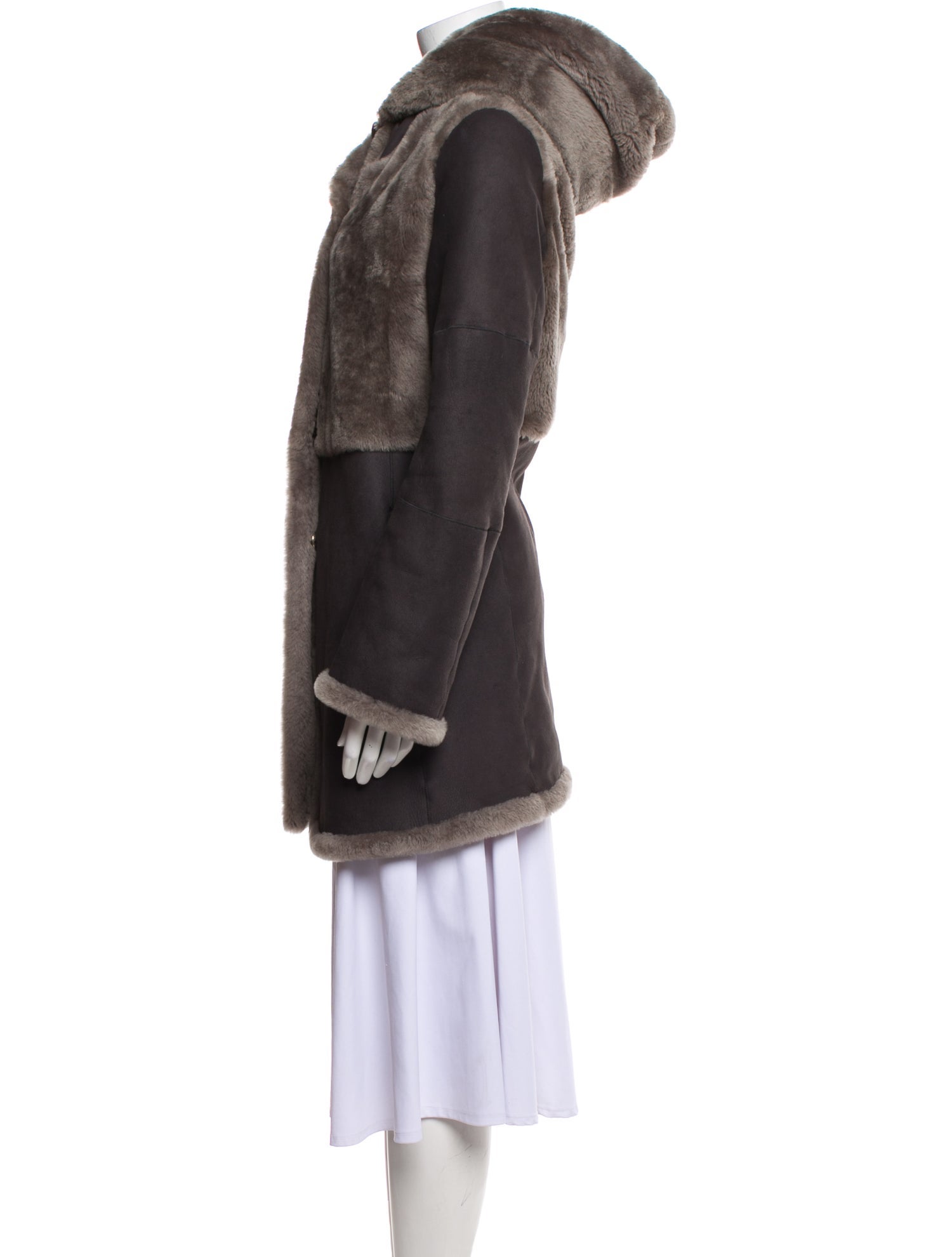 Christia Shearling Faux Fur Coat