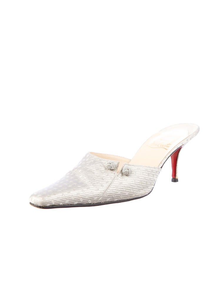 Christian Louboutin Satin Mules