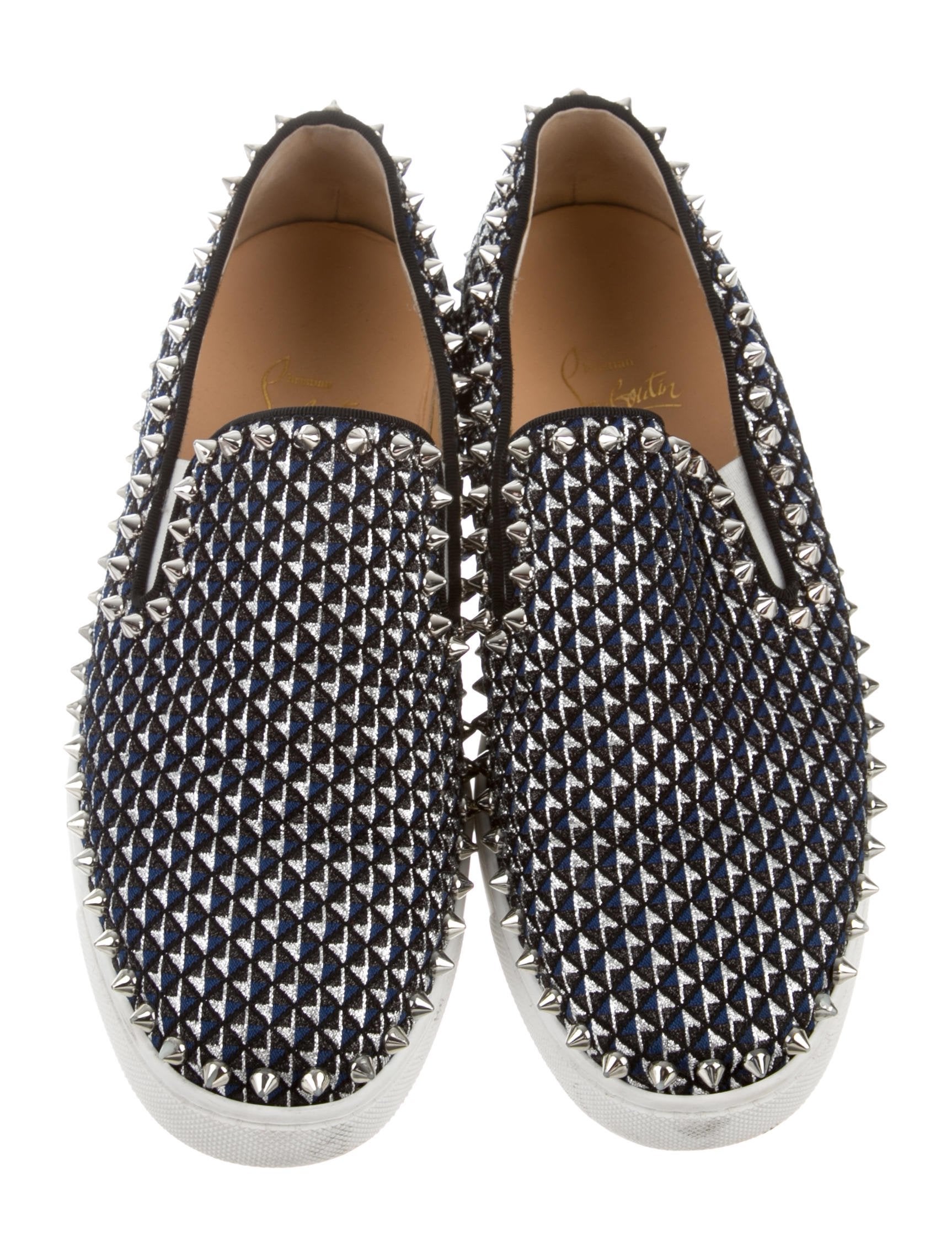 louboutin slip on sneakers
