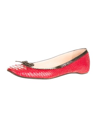 Christian Louboutin Python Flats