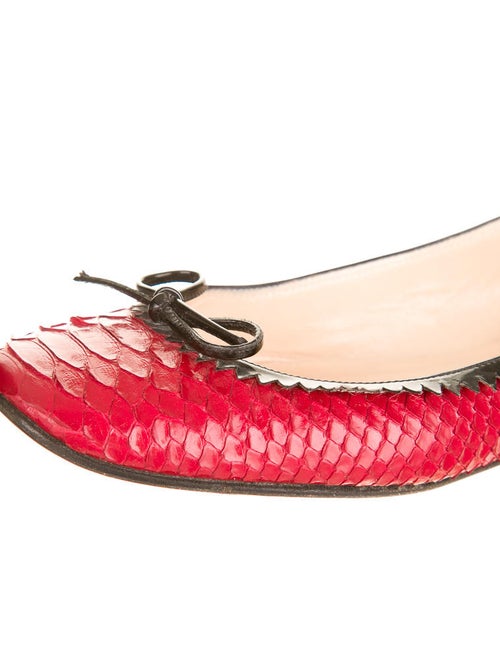 Christian Louboutin Python Flats