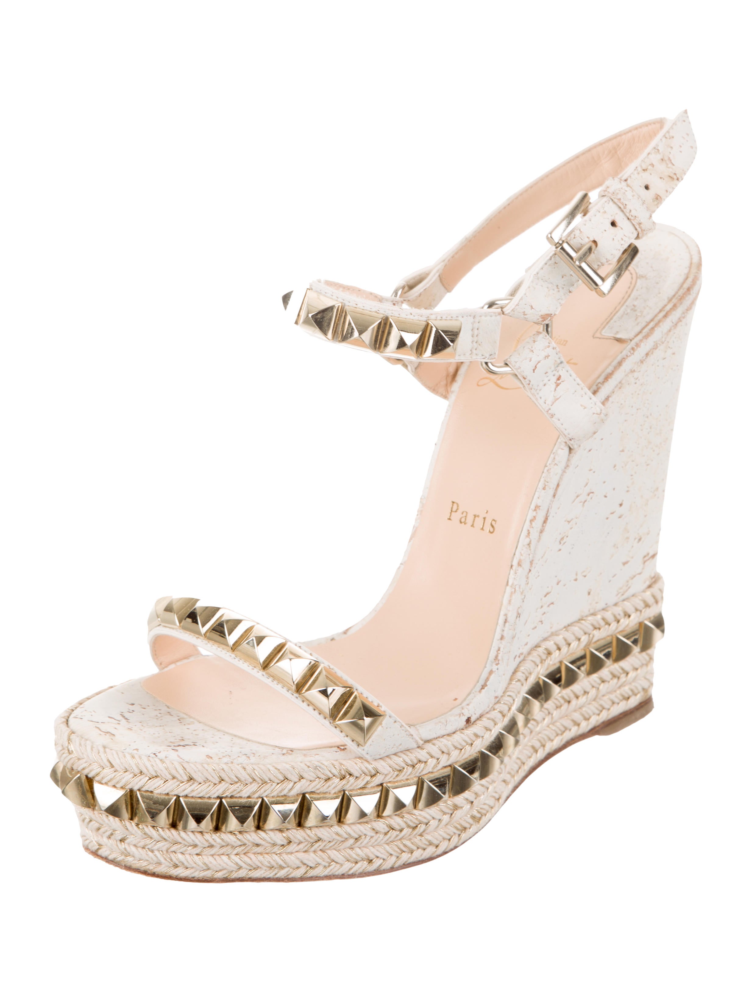 pyradiams cork wedge sandal