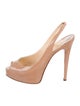 Patent Leather Slingback Pumps image 1