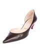 Leather Pointed-Toe Pumps image 2