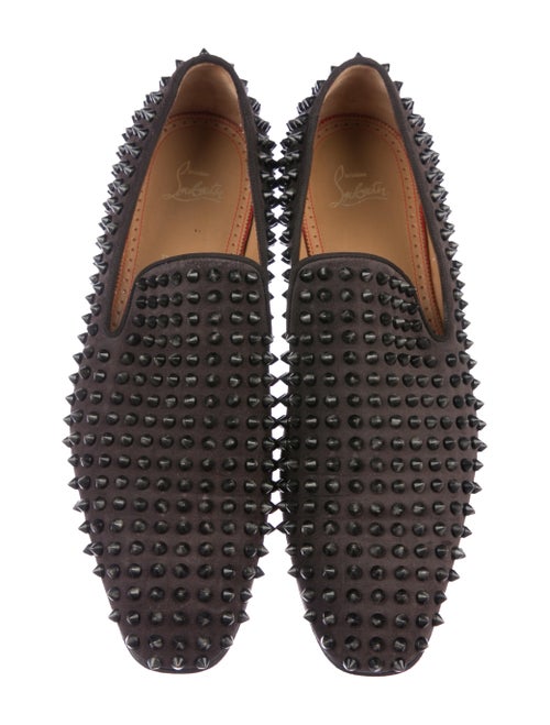 Christian Louboutin Studded Suede Loafers