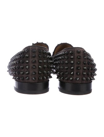 Christian Louboutin Studded Suede Loafers