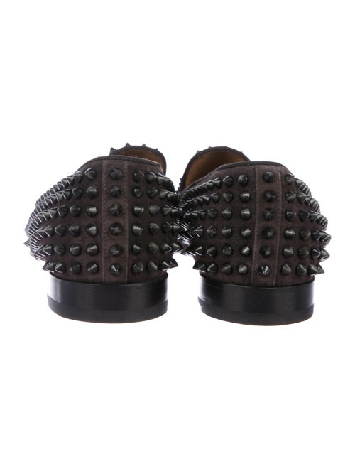 Christian Louboutin Studded Suede Loafers