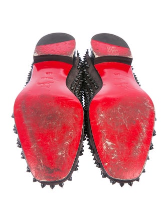 Christian Louboutin Studded Suede Loafers