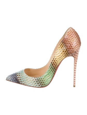 Christian Louboutin So Kate Python Pumps