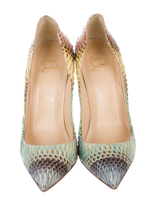Christian Louboutin So Kate Python Pumps