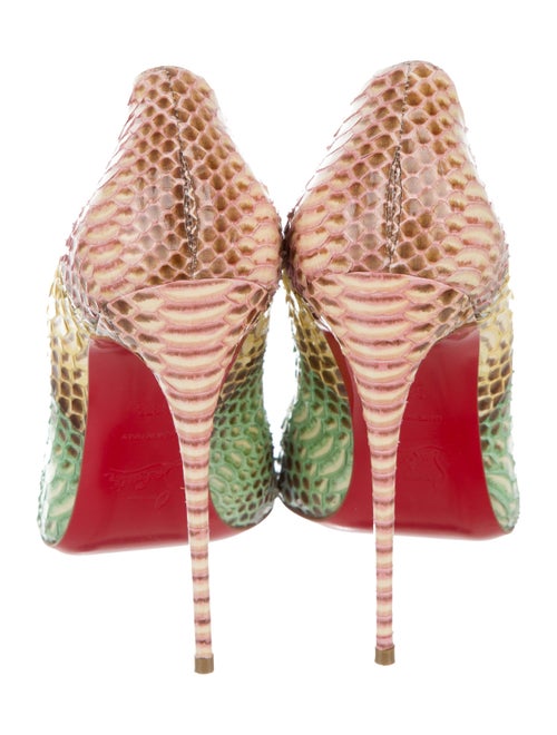Christian Louboutin So Kate Python Pumps