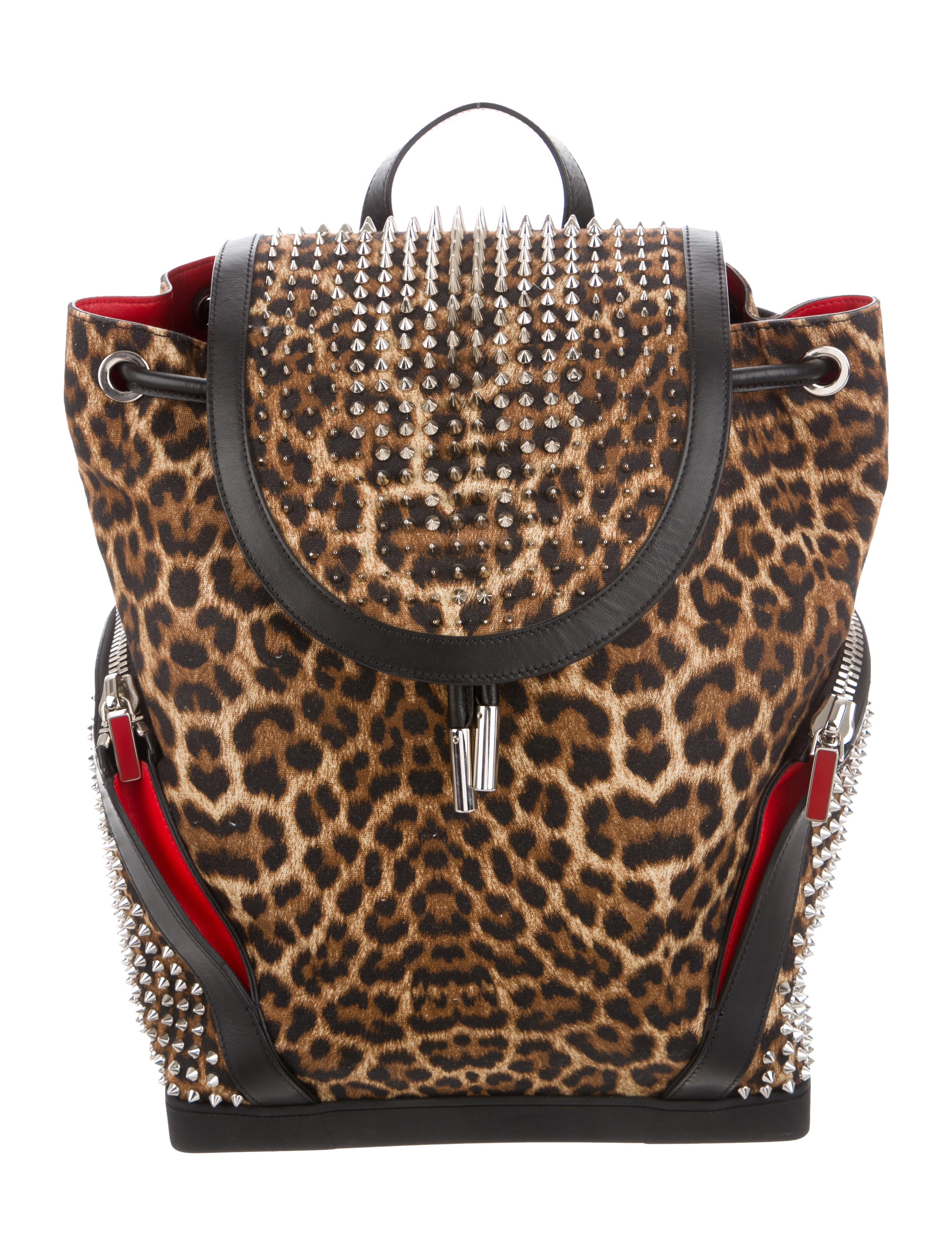 Christian Louboutin チェック柄　リュック Christian Louboutin Explorafunk Croc Studded Mini Backpack