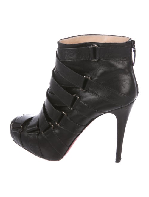 Christian Louboutin Leather Ankle Boots Black