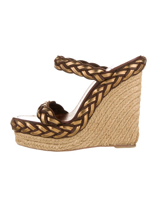 Christian Louboutin Suede Espadrilles Brown