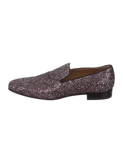 Christian Louboutin Dandy Glitter Loafers purple