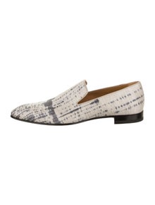 Christian Louboutin Alta Campus Canvas Platform Loafer Pumps Christian Louboutin Alta Campus Canvas Platform Loafer Pumps