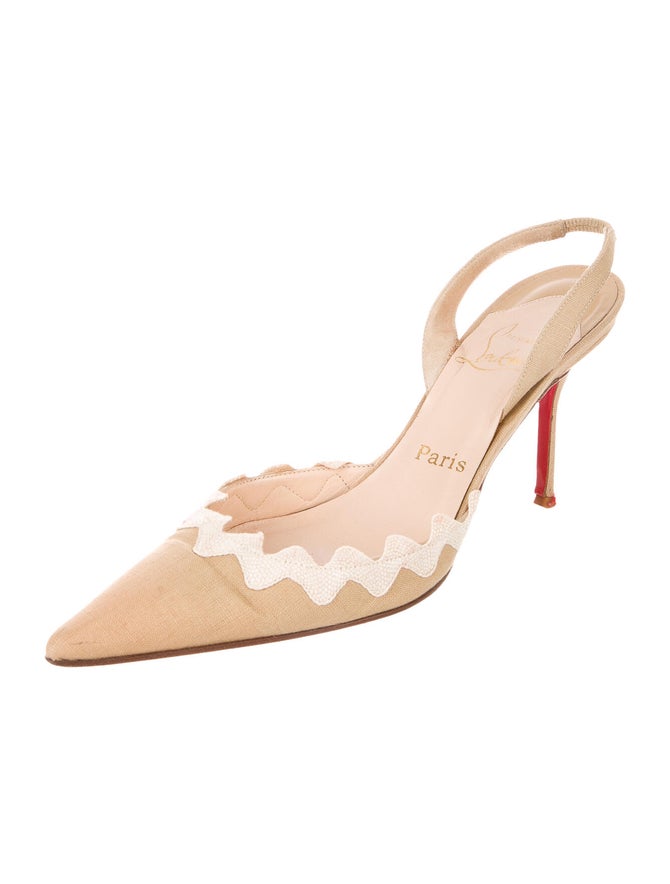 louboutin slingback pumps