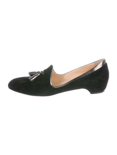 Christian Louboutin Suede Tassel Accents Loafers B