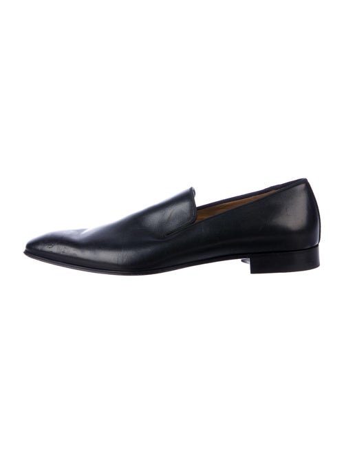 Christian Louboutin Leather Dress Loafers Black