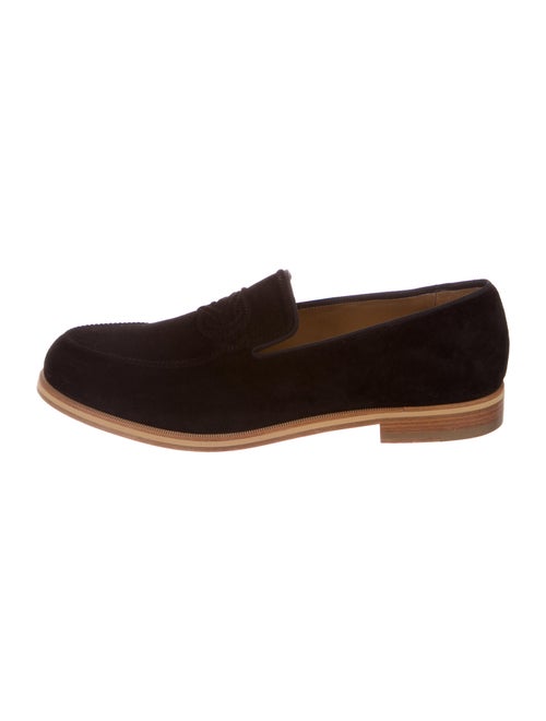 Christian Louboutin Suede Loafers Black