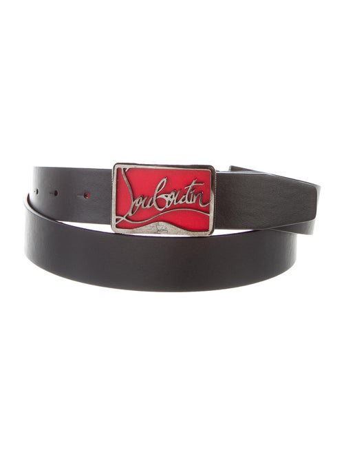 Christian Louboutin Ricky Leather Belt Black