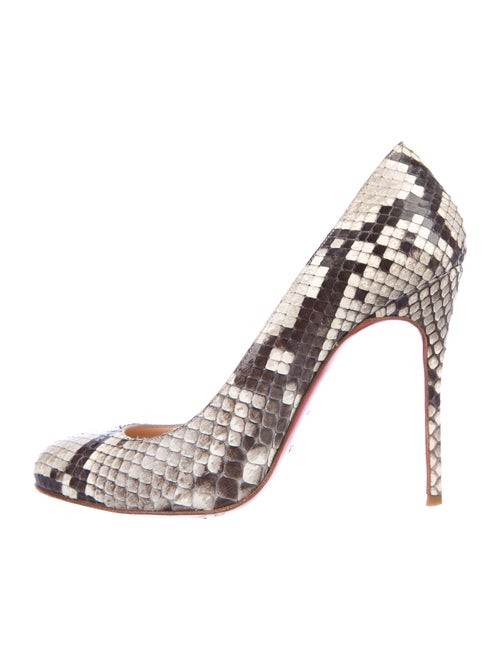 Christian Louboutin Snakeskin Animal Print Pumps