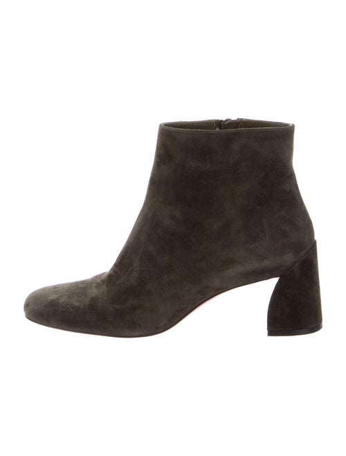 Christian Louboutin Suede Boots Green