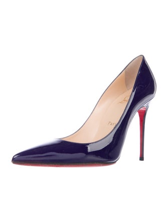 Christian Louboutin Decollete 554 100 Patent Leather D'Orsay Pumps