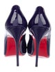 Christian Louboutin Decollete 554 100 Patent Leather D'Orsay Pumps