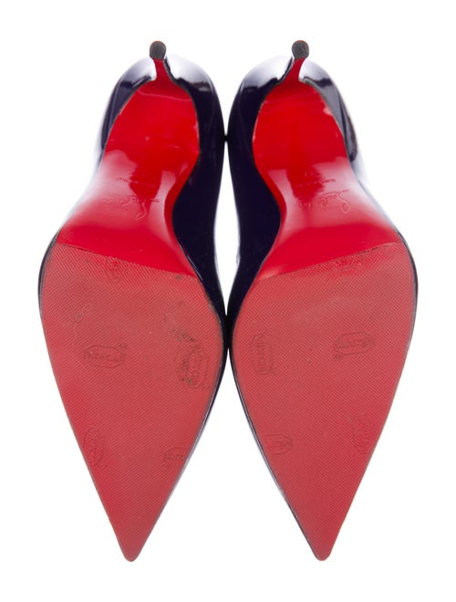 Christian Louboutin Decollete 554 100 Patent Leather D'Orsay Pumps