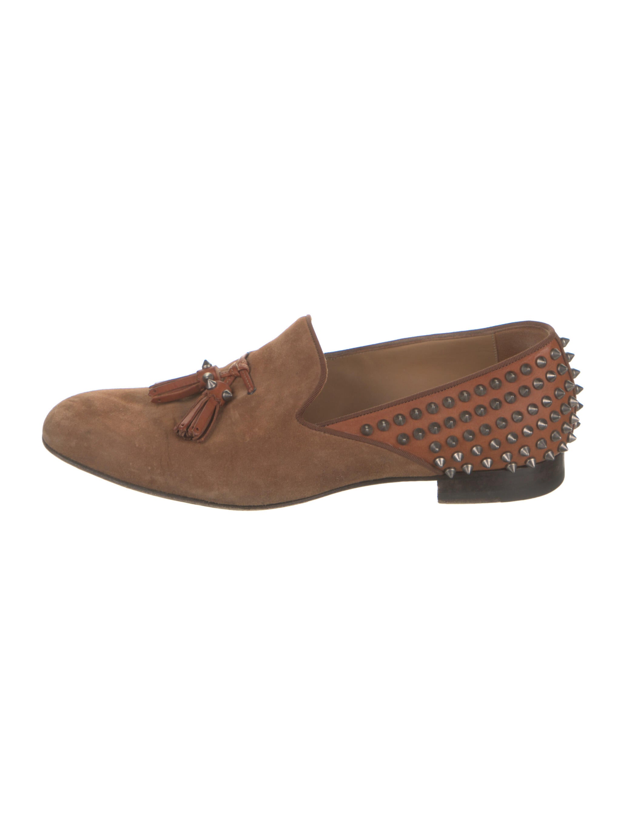 Christian Louboutin Spike Accents Suede 