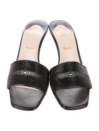 Christian Louboutin Leather Slides