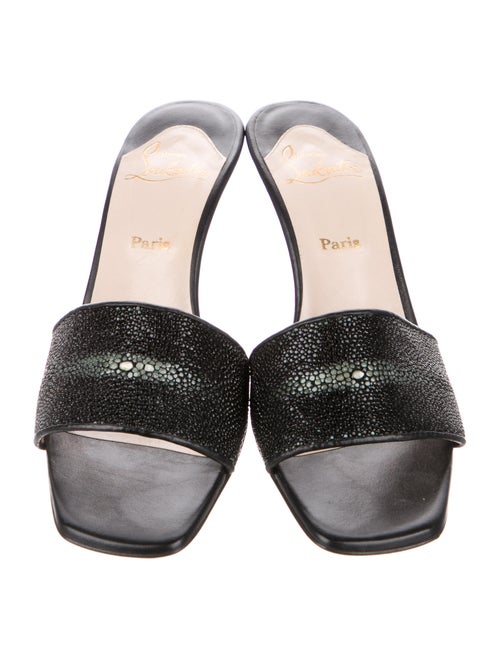 Christian Louboutin Leather Slides