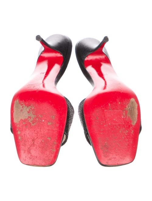 Christian Louboutin Leather Slides