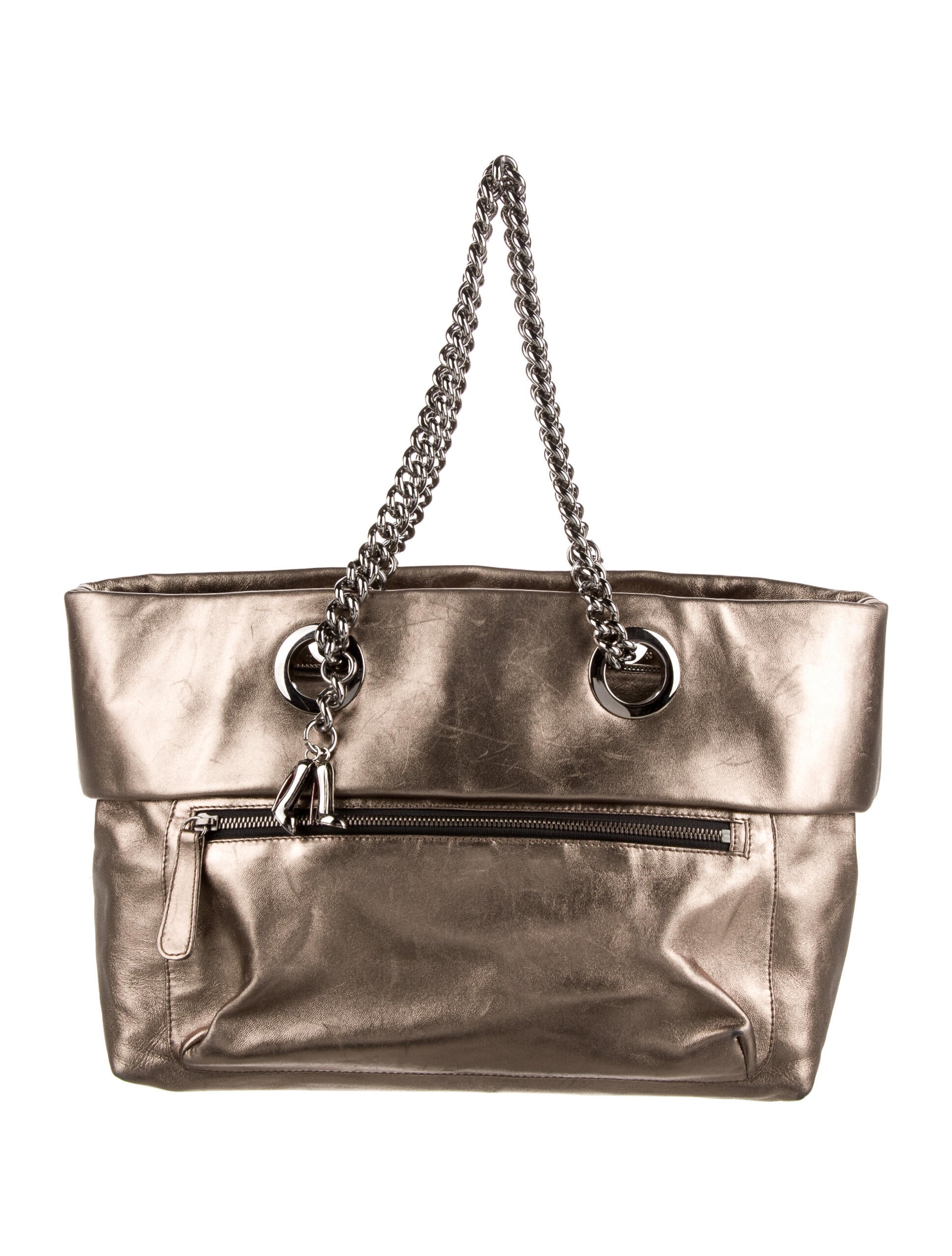 Christian Louboutin ChainLink Shoulder Bag Metallic Shoulder Bags