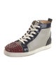 Christian Louboutin Spike Accents Leather Sneakers