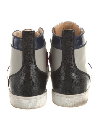 Christian Louboutin Spike Accents Leather Sneakers