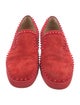 Christian Louboutin Spike Accents Suede Sneakers