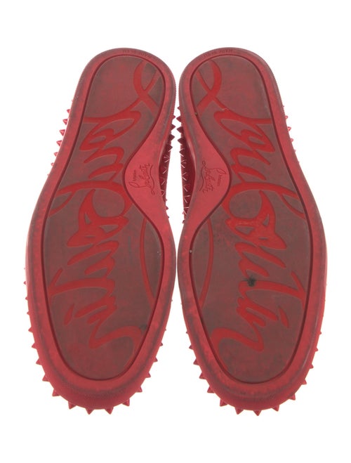 Christian Louboutin Spike Accents Suede Sneakers