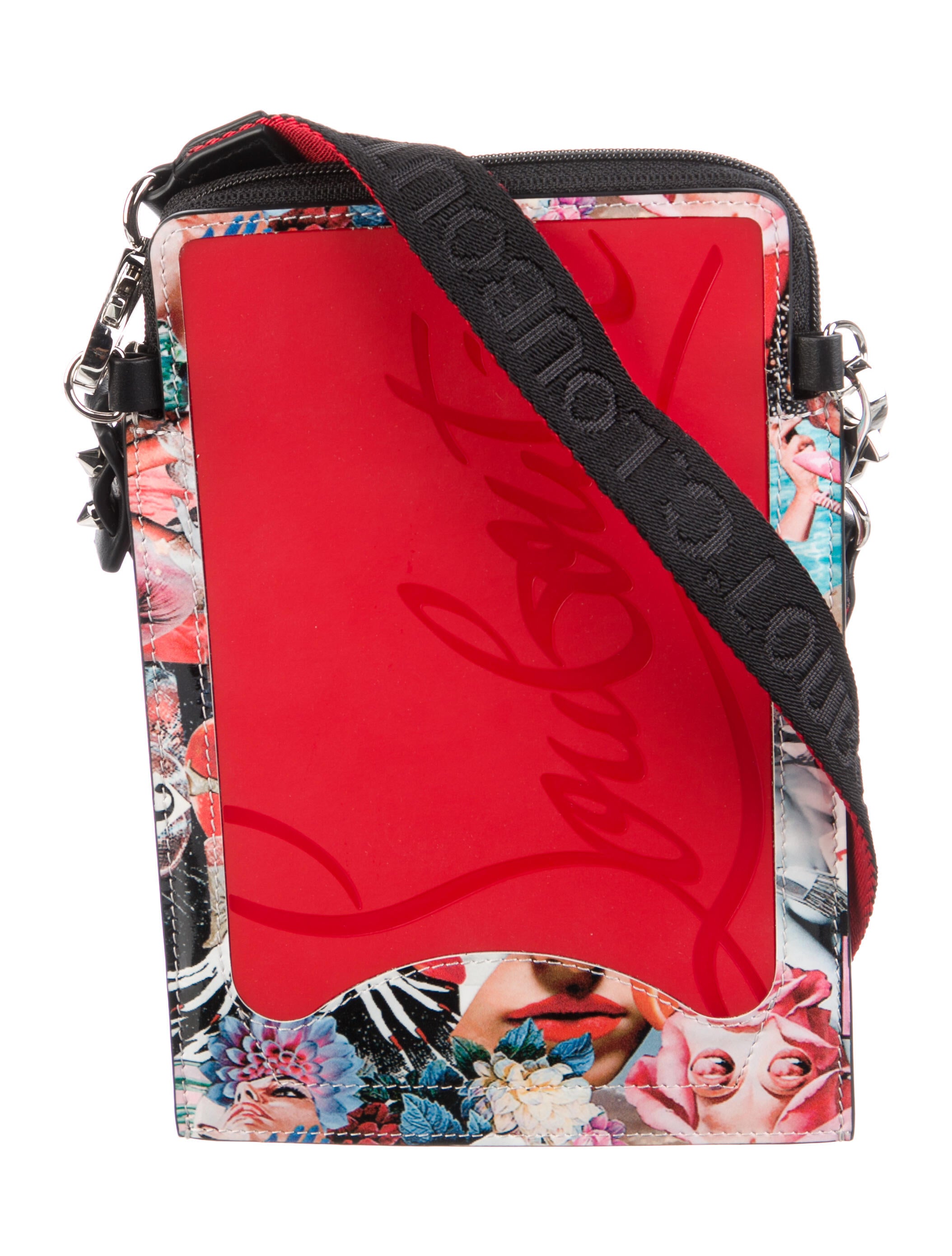 Christian Louboutin Patent Leather Crossbody Bag White Crossbody Bags