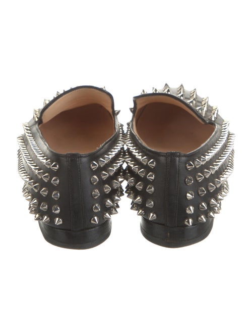 Christian Louboutin Leather Studded Accents Dress Loafers