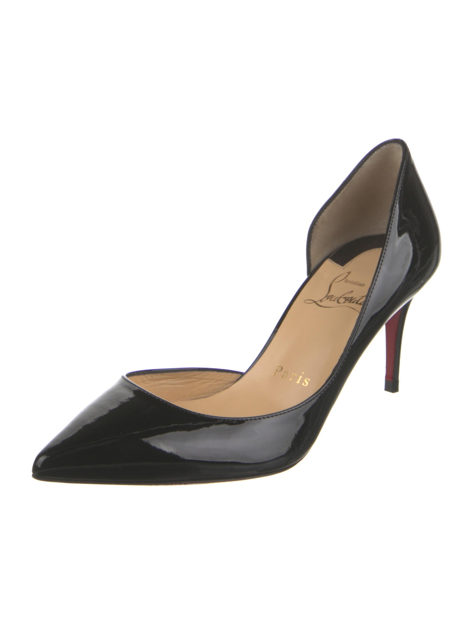 Christian Louboutin Leather CapToe Maggie Pumps Black Pumps, Shoes