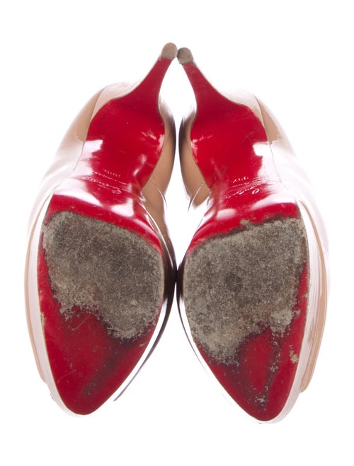 Christian Louboutin Lady Peep 150MM Patent Leather Pumps