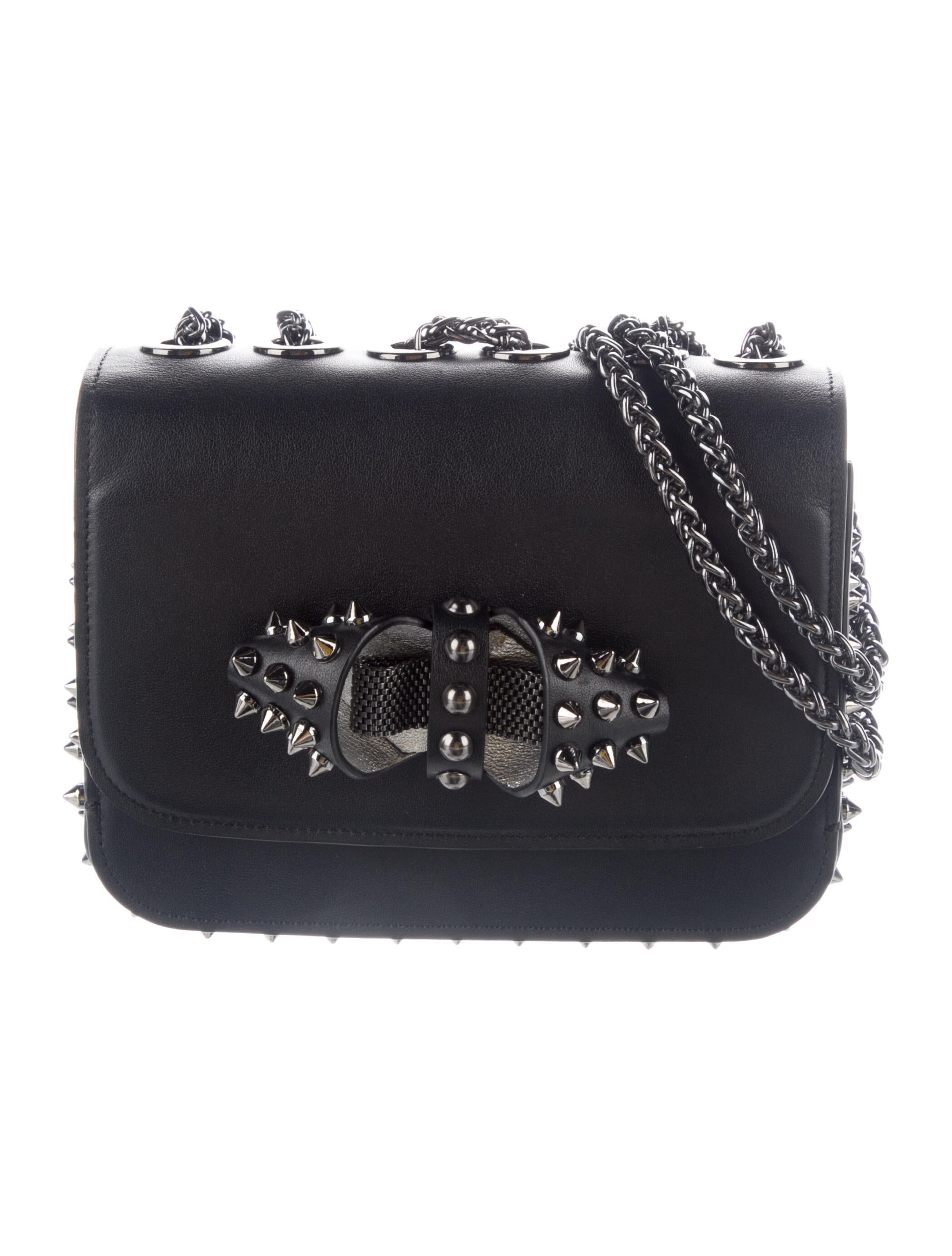 Christian Louboutin Studded Leather Sweet Charity Shoulder Bag