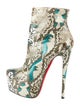 Christian Louboutin Python Skull Mexico Daf Booties
