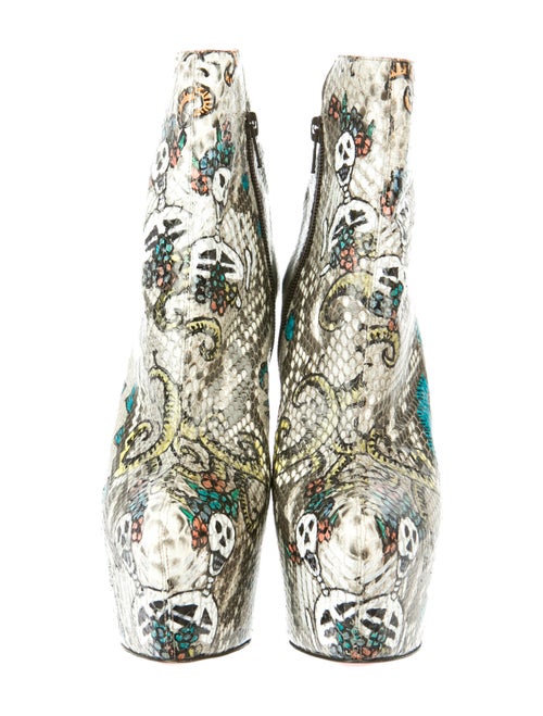 Christian Louboutin Python Skull Mexico Daf Booties