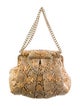 Christian Louboutin Python Chain-Link Loubinette Shoulder Bag