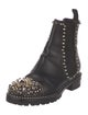 Christian Louboutin Chase A Clou Flat Leather Chelsea Boots