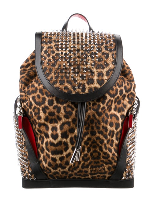 Christian Louboutin Explorafunk Spiked Canvas Backpack