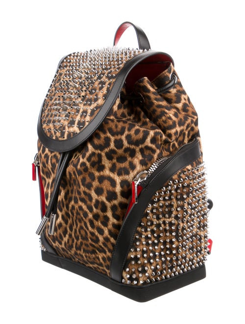 Christian Louboutin Explorafunk Spiked Canvas Backpack